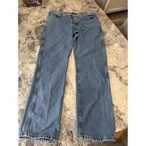 Men's Wrangler Jeans 36x32 Lighter Blue Jeans 47MWZ Regular Fit